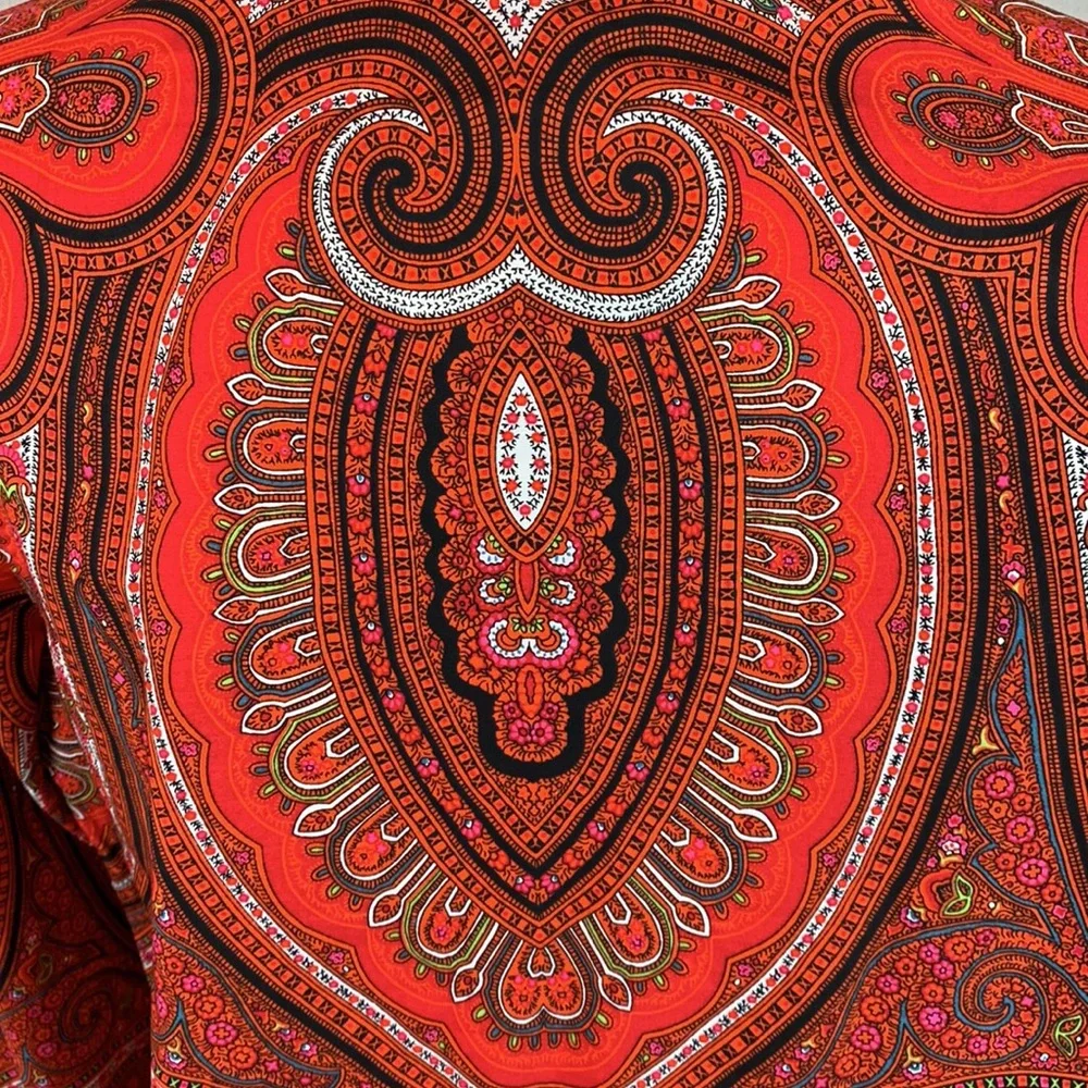 Isaac Mizrahi for Target Paisley Print Button Down Shirt NWOT - Picture 7 of 8